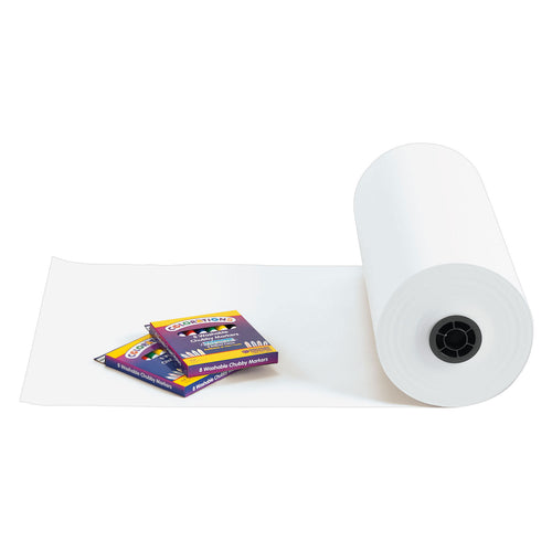 Colorations - rol papier wit, 305m