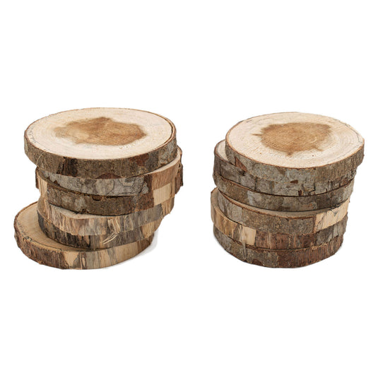 Colorations - onbewerkte houten schijfjes 8-10cm, 12st.