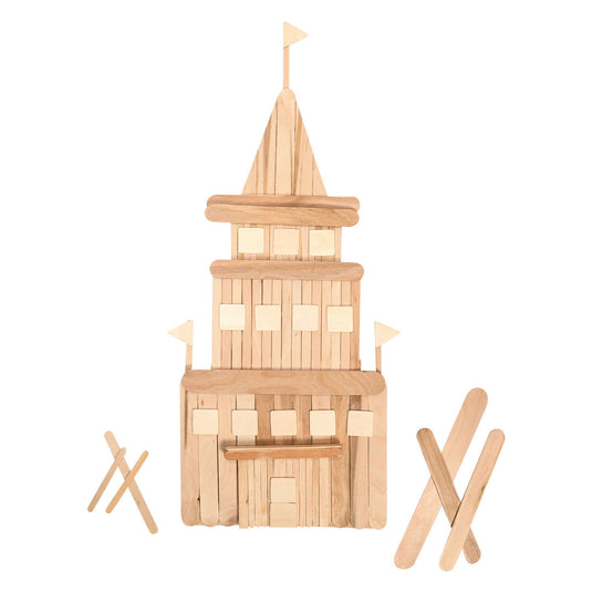 Colorations - houten knutselstokjes divers klaslokaalset, 1200st.