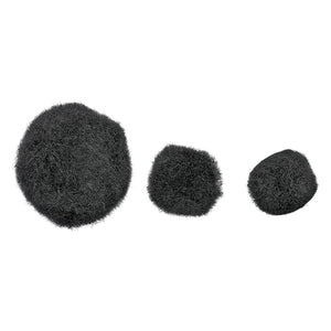 Colorations - pom poms zwart, 100st.