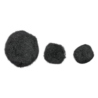 Colorations - pom poms zwart, 100st.