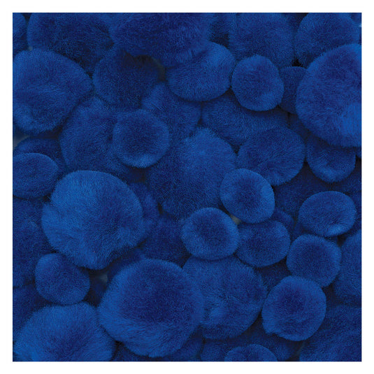 Colorations - pom pomps blauw, 100st.