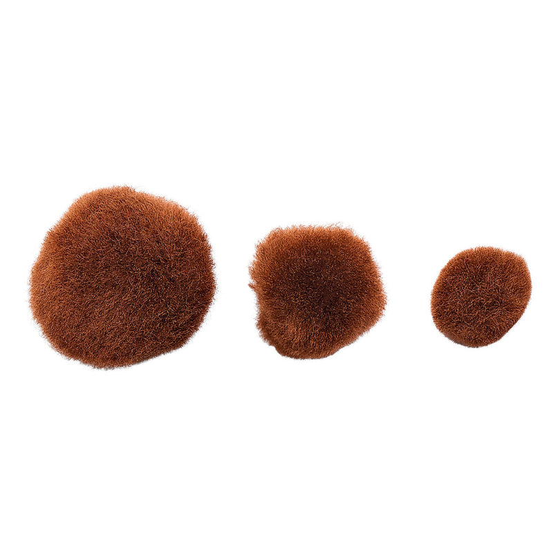 Load image into Gallery viewer, Colorations - pom poms bruin, 100st.
