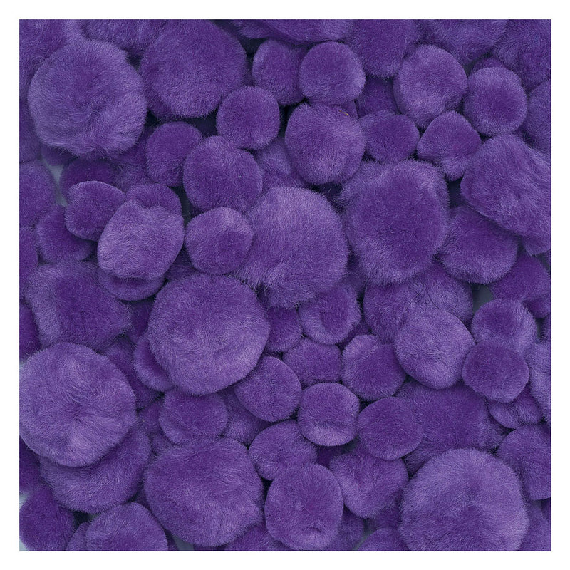 Load image into Gallery viewer, Colorations - pom poms paars, 100st.
