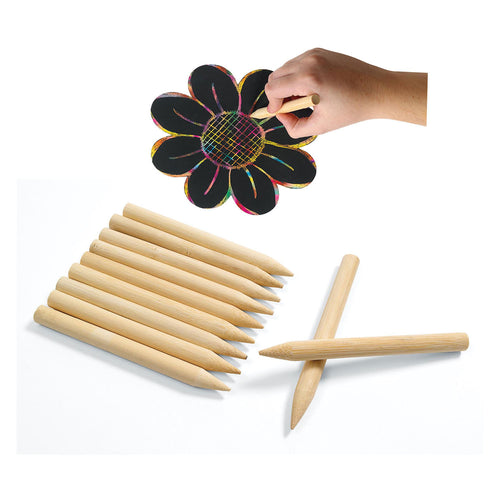 Colorations - houten kraspen, set van 48