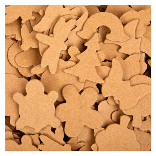 Colorations - papieren plakvormen natuurlijke tinten, 250st.