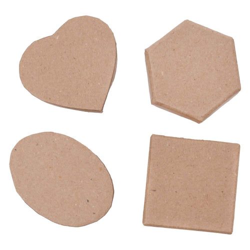 Colorations - papier-mache mini doosjes, 12st.