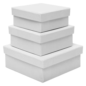 Colorations - papier-mache dozen vierkant, 3st.