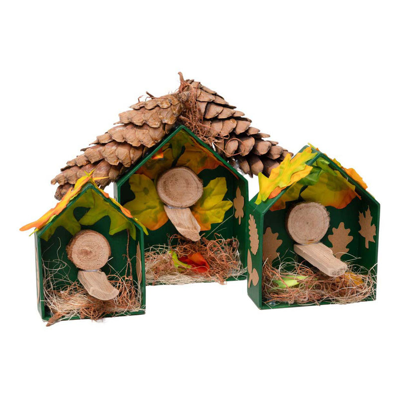 Afbeelding laden in galerijviewer, Colorations - papier-mache huisjes, 3st.
