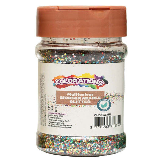 Colorations - biologisch afbreekbare glitter multi kleuren - 50g