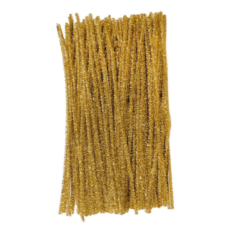 Load image into Gallery viewer, Colorations - goudkleurig metallic chenilledraad, 100st.

