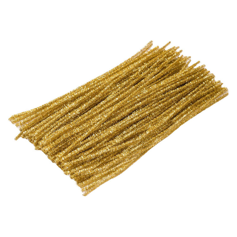 Load image into Gallery viewer, Colorations - goudkleurig metallic chenilledraad, 100st.
