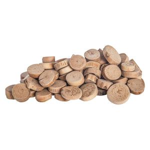 Ronde houtschijfjes klein - 1 kg