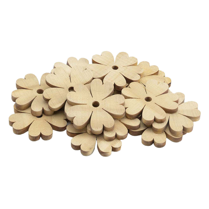 Load image into Gallery viewer, Grote houten bloemen, 20st.
