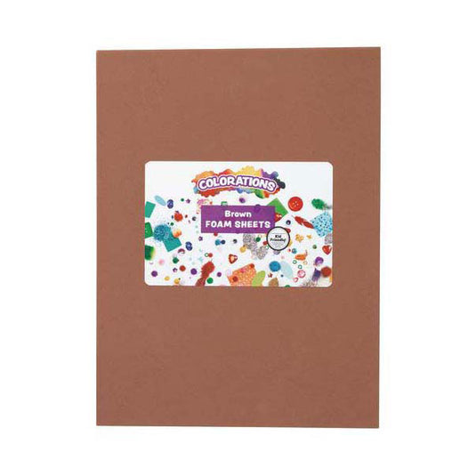 Colorations - foam vellen bruin, 10st.