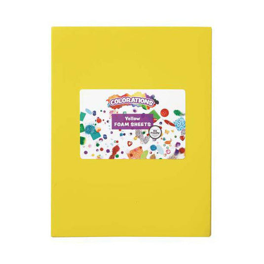 Colorations - foam vellen geel, 10st.