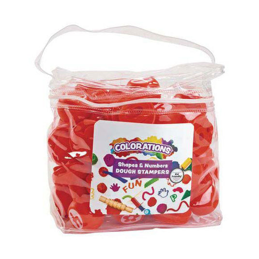 Colorations - vormen cijfers klei stempels, 26dlg.