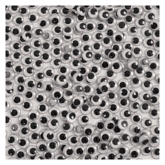 Colorations - zwarte zelfklevende wiebeloogjes, 1000st.