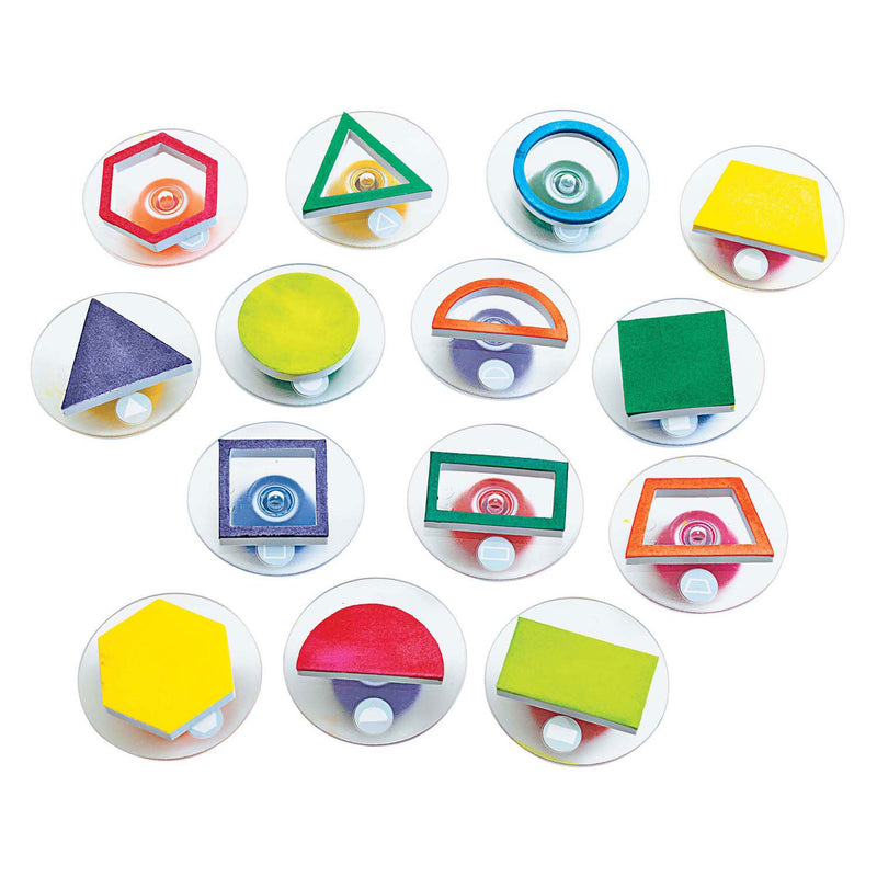 Load image into Gallery viewer, Colorations - easy grip stempels geometrisch, 14st.
