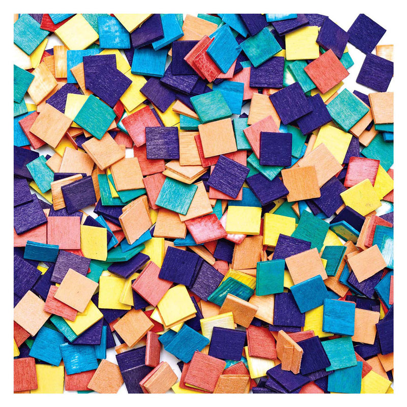 Load image into Gallery viewer, Colorations - houten mozaïek vierkantjes, 1000st.
