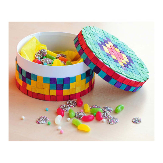 Colorations - houten mozaïek vierkantjes, 1000st.