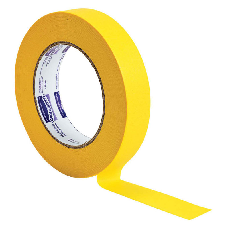 Load image into Gallery viewer, Colorations - afplaktape 2,5 cm - geel

