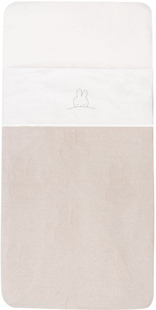 Jollein x nijntje laken wieg 75x100cm sleepy miffy - funghi