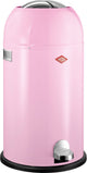 Wesco kickmaster prullenbak | pedaalemmer | 33 liter | metaal - roze | afvalemmer - made in germany