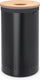 Brabantia wasmand - met deksel - 60 l - matt black kurken deksel