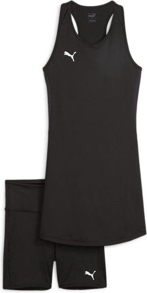 Puma teamgoal dress dames sportjurk - black- white