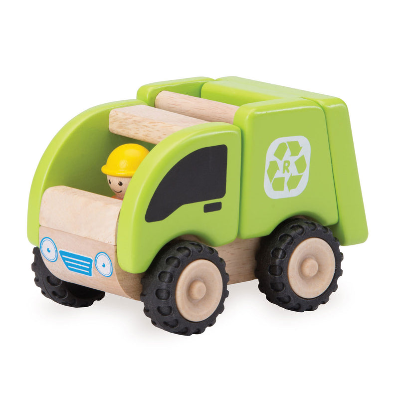 Load image into Gallery viewer, Wonderworld Houten Vuilniswagen
