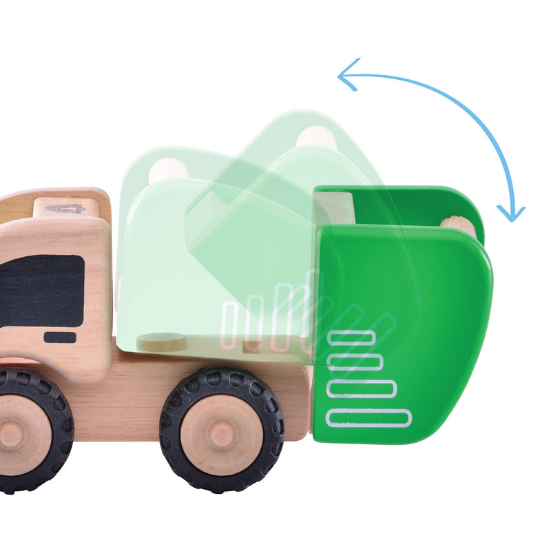 Load image into Gallery viewer, Wonderworld Houten Mini Vuilniswagen
