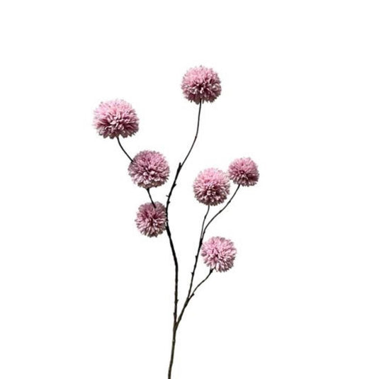 Roberts collection kunsttak pompom licht paars 98cm
