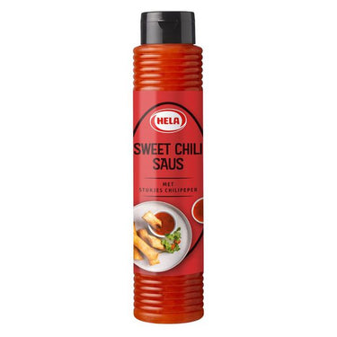 Hela sweet chilisaus met stukjes chilipeper (800 ml)