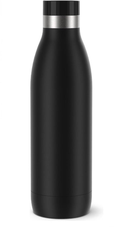 Tefal bludrop basic - thermosfles - 0.7l - zwart - rvs - lekvrij - geschikt voor warme en koude dranken