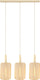 Lucide corina - hanglamp - 3xe27 - beige - japandi