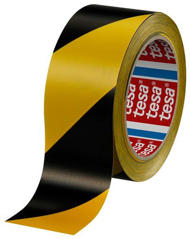 Tesa 60760-00087-15 markeringstape professional zwart, geel (l x b) 33 m x 50 mm 1 stuk(s)