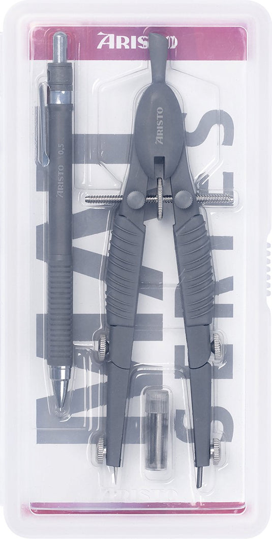 Aristo snelverstelpasser en vulpotlood - topline - lengte 17cm - diameter 370mm - mat grijs - ar-55801