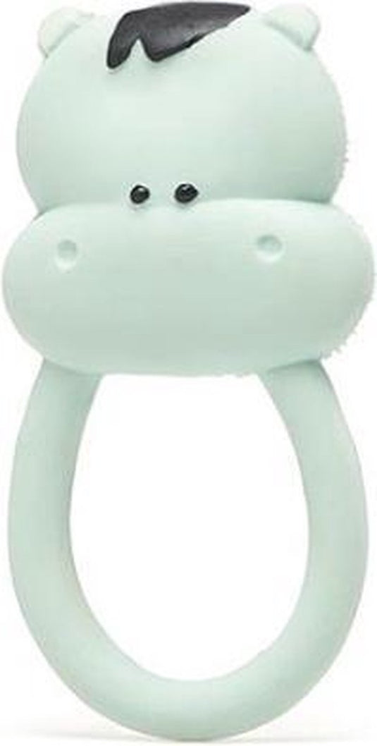 Lanco toys lanco rubberen bijtring - kimo het nijlpaard - mint