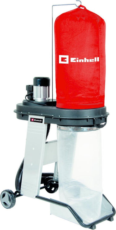 Einhell elektrische afzuiginstallatie te-ve 550 2 a - 550 w - stopcontact voor maximaal 2500 w - opvangzak: 65 l - lengte zuigslang: 250 cm - 1600 pa
