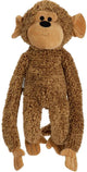 Beeztees xl-honden knuffel aap vik - honden speelgoed - hondenspeeltjes - extra groot - zonder piep - pluche - 80x30x20 cm