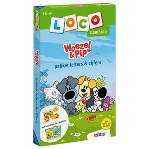 Wpg uitgevers loco woezel en pip letters en cijfers
