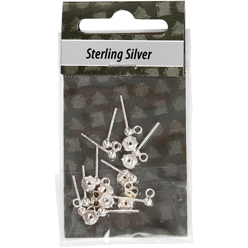Afbeelding laden in galerijviewer, Https: www.cchobby.nl oorsteker-l-13-mm-zilver-10-stuk-1-doos
