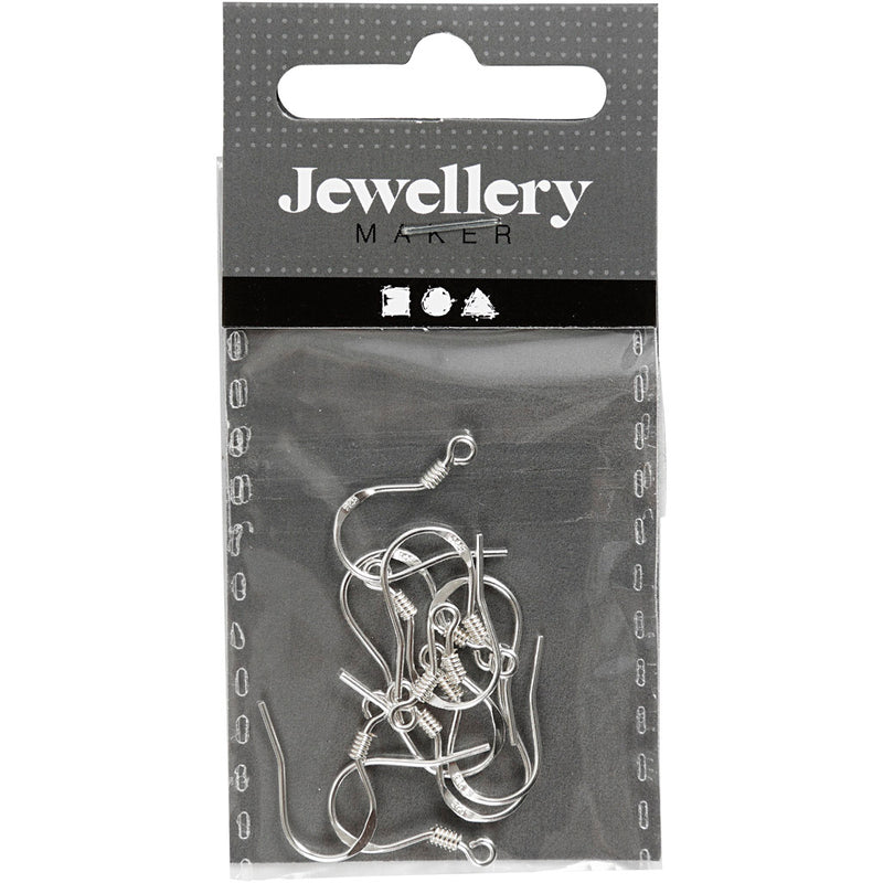 Load image into Gallery viewer, Https: www.cchobby.nl oorbelhaaken-l-14-mm-zilver-10-stuk-1-doos
