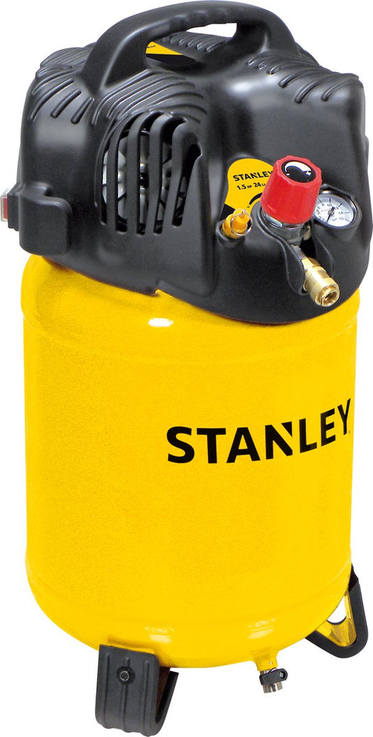 Stanley compressor d200 10 24v - olievrij -10 bar - 24 liter tank