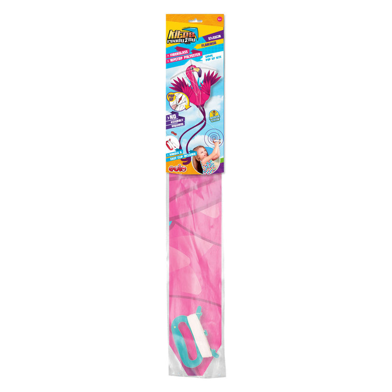 Load image into Gallery viewer, Kites ready 2 fly - pop-up nylon vlieger flamingo

