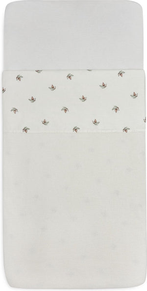 Jollein baby laken ledikant 120x150cm rosehip