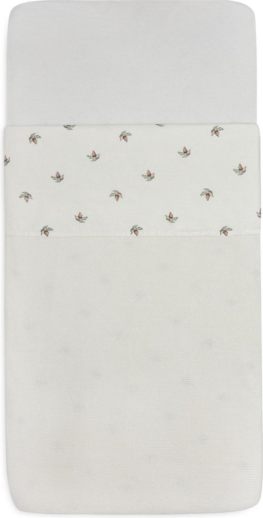 Jollein baby laken ledikant 120x150cm rosehip