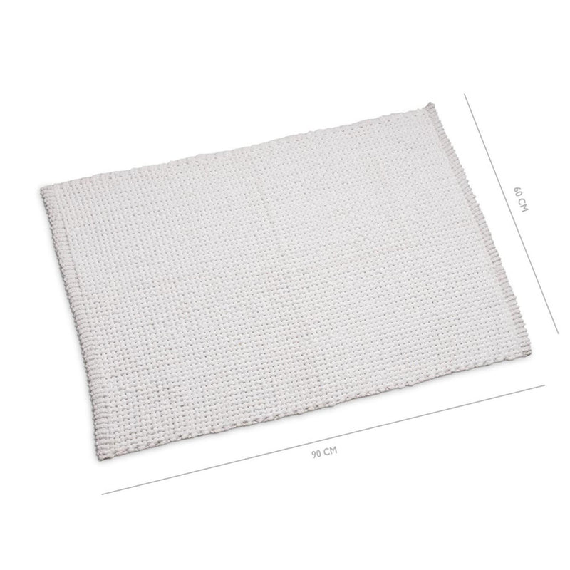 Load image into Gallery viewer, Wicotex badmat classic braid 60x90 wit
