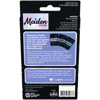 Goliath meidenavond - kaartspel